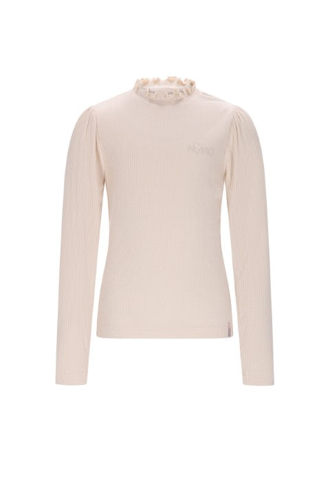 NoNo w25 Koss Ecovero Rib Jersey Essential Tshirt Pearled Ivory N508-5401 020