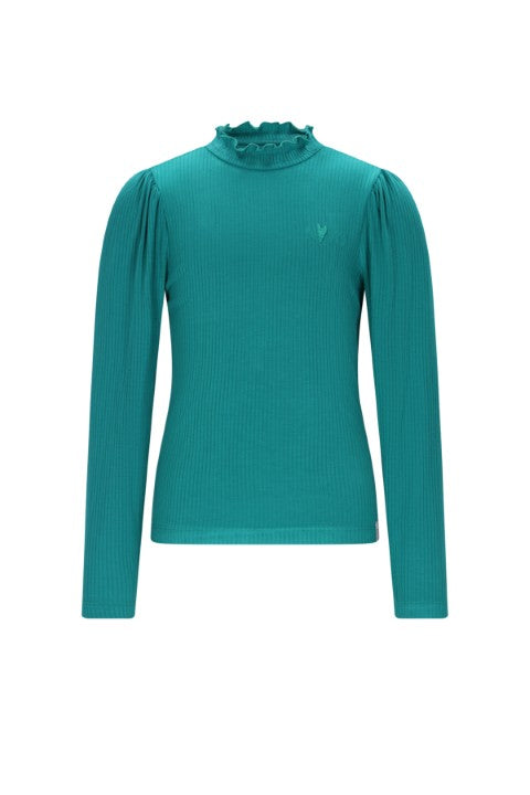 NoNo w25 Koss Ecovero Rib Jersey Essential Tshirt Pacific Green N508-5401 340