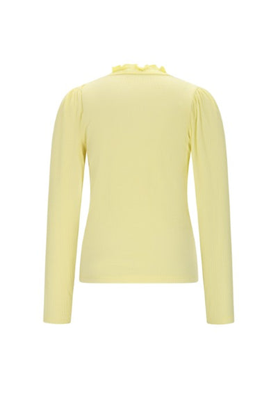 NoNo w25 Koss Ecovero Rib Jersey Essential Tshirt Light Lemon N508-5401 502