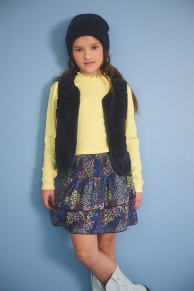 NoNo w25 Koss Ecovero Rib Jersey Essential Tshirt Light Lemon N508-5401 502