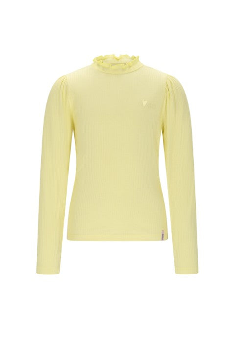 NoNo w25 Koss Ecovero Rib Jersey Essential Tshirt Light Lemon N508-5401 502