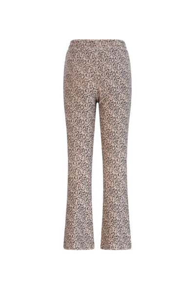 NoNo w25 Sady AOP Rib Jersey Flared Pants Pearled Ivory N508-5500 020