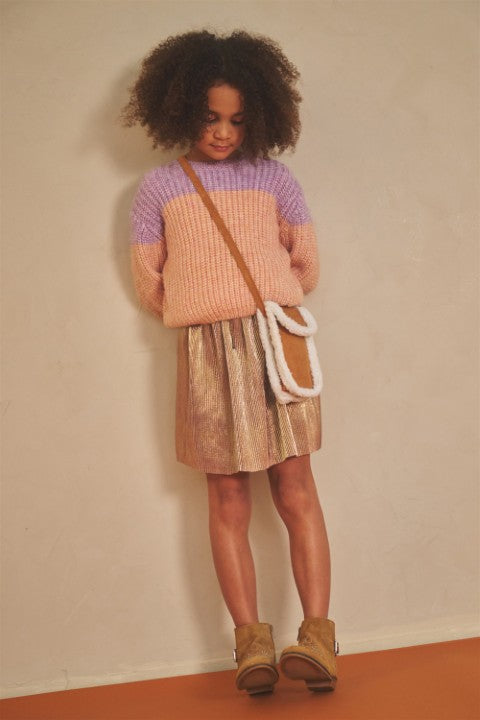 NoNo w25 Nele Metallic Plissee Skirt Lupine Lilac N508-5701 606