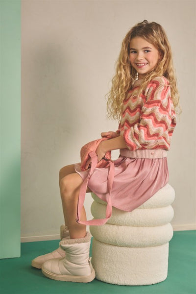 NoNo w25 Nele Metallic Voile Skirt Lovely Lychee Pink N508-5705 258