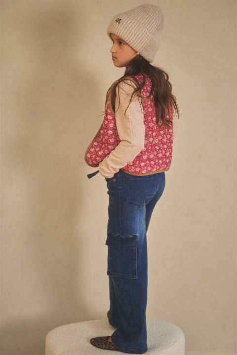 NoNo w25 Katya Reversible Gilet Cerise Pink N509-5309 275