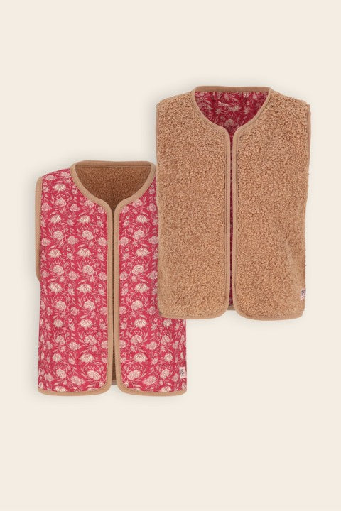 NoNo w25 Katya Reversible Gilet Cerise Pink N509-5309 275