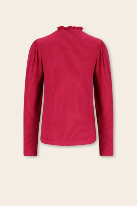 NoNo w25 Koss Ecovero Rib Jersey Essential Tshirt Cerise Pink N509-5401 275