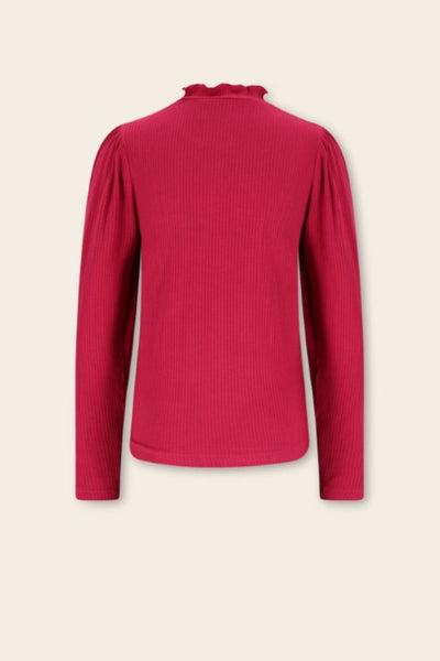 NoNo w25 Koss Ecovero Rib Jersey Essential Tshirt Cerise Pink N509-5401 275