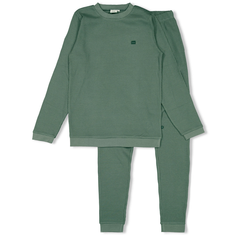 Feetje Wafelpyjama - Family Limited Edition voor VOLWASSENEN Zeegroen 3055793