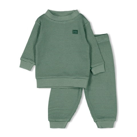 Feetje Wafelpyjama - Family Limited Edition Zeegroen 305579