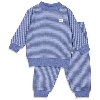 Feetje NOS Pyjama wafel Blue melange 305.533 305610
