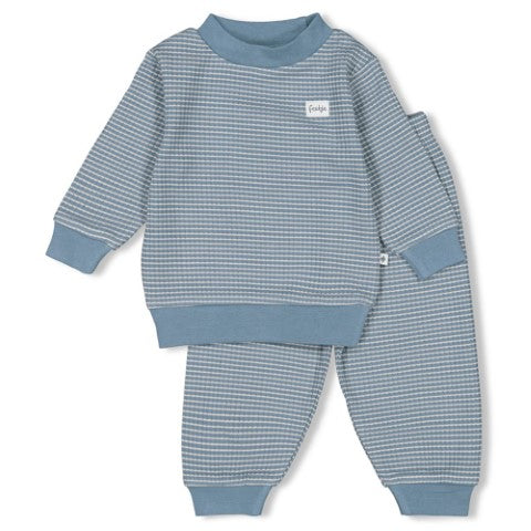 Feetje NOS Pyjama wafel IJs blauw 305616