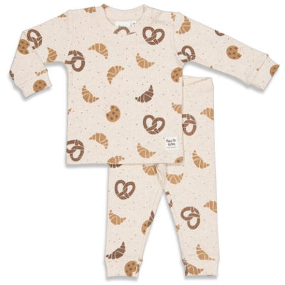 Feetje pyjama Bobby Bakery - Premium Sleepwear by Feetje Offwhite melange 50500070