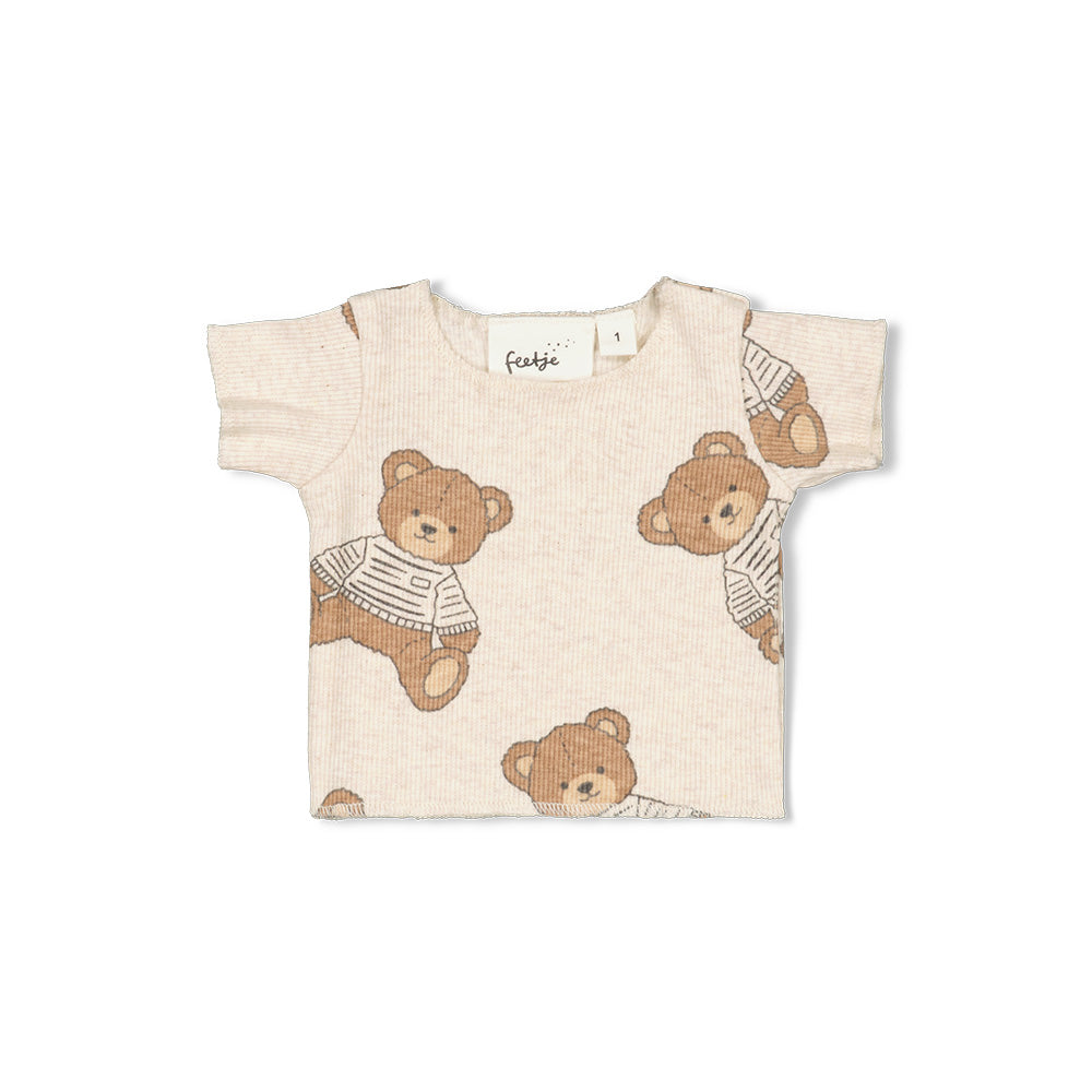 Feetje Teddy Bear - Knuffelshirt Offwhite melange 505000883