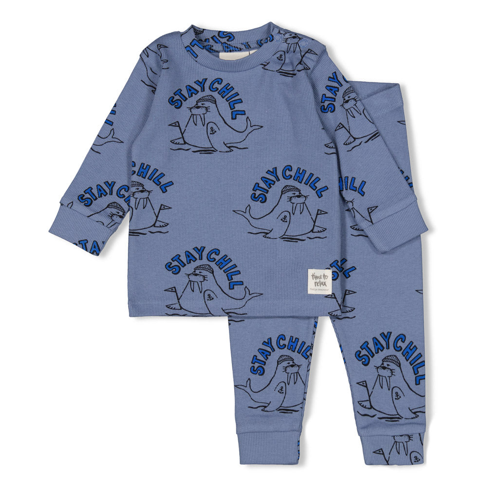 Feetje Willy Walrus - Premium Sleepwear by Feetje Blauw 50500089