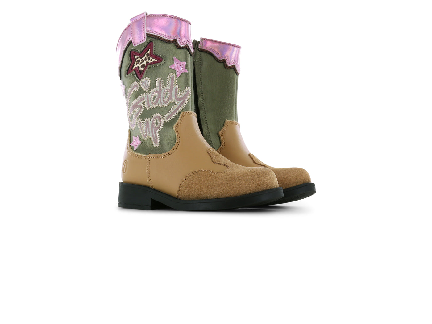 Shoesme W25 NW25W008-A Cognac Green Pink