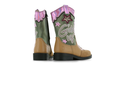 Shoesme W25 NW25W008-A Cognac Green Pink