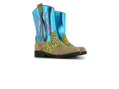 Shoesme W25 NW25W013-B Blue Metallic Cognac