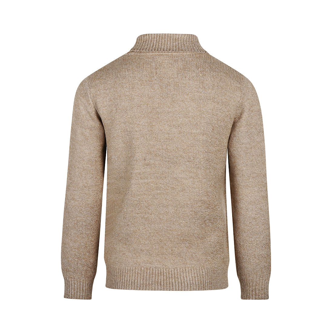 Koko Noko W25 boys Sweater with rollneck Dark sand O56800-37 D82