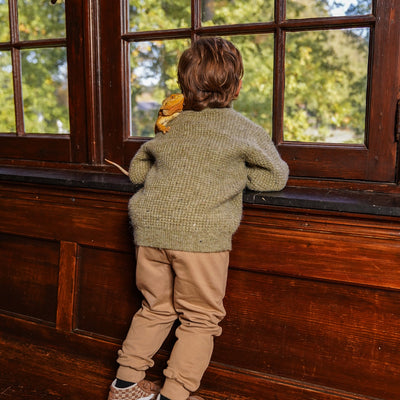 Koko Noko W25 boys Sweater with collar Dusty green O56803-37 44