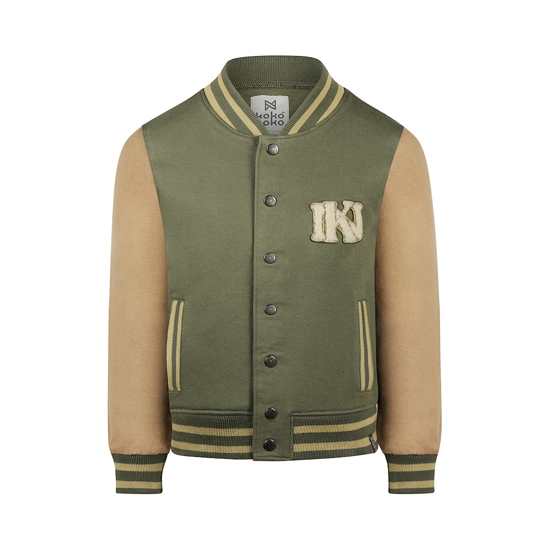 Koko Noko W25 boys Cardigan baseball Army green O56806-37 48