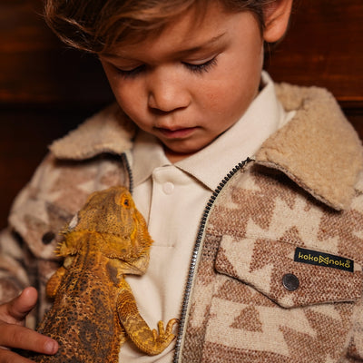 Koko Noko W25 boys Sweater with polo collar  Off white O56830-37 2