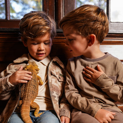 Koko Noko W25 boys Sweater with polo collar  Off white O56830-37 2