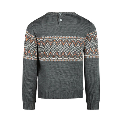 Koko Noko W25 boys Sweater with crewneck Steel blue O56836-37 66