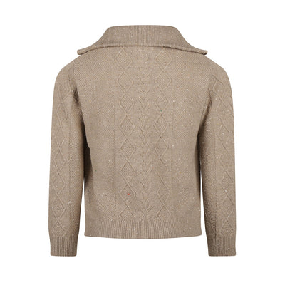 Koko Noko W25 boys Sweater with collar Taupe O56857-37 111