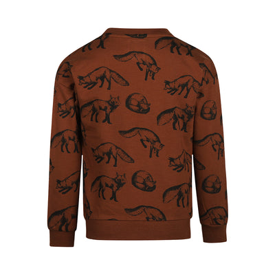 Koko Noko W25 boys Sweater dropped shoulder with crewneck Brown O56879-37 85
