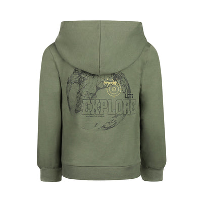 Koko Noko W25 boys Sweater with hood Green O56882-37 41