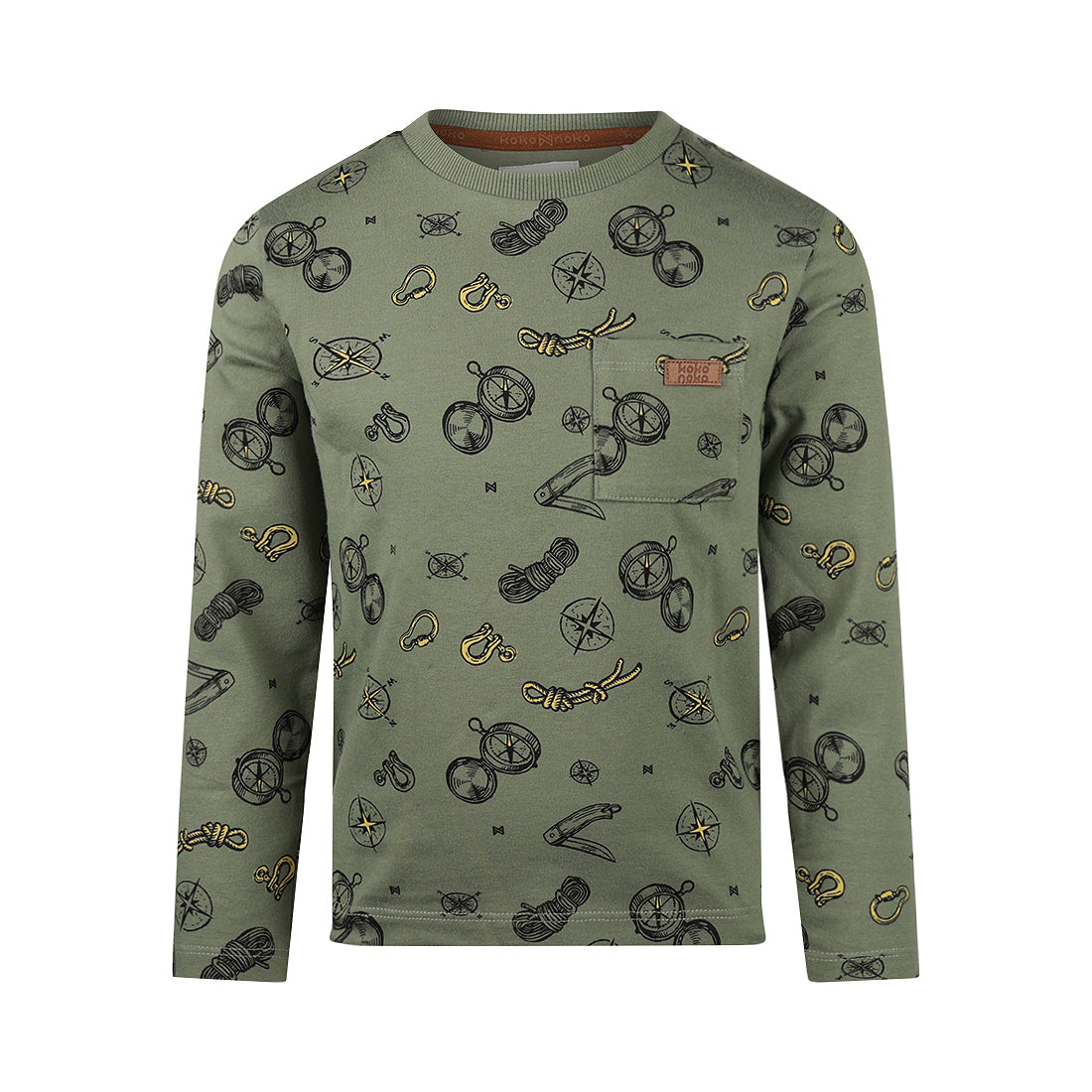 Koko Noko W25 boys T-shirt ls Green O56887-37 41