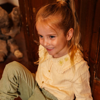 Koko Noko W25 girls Blouse ls  Off white O56903-37 2
