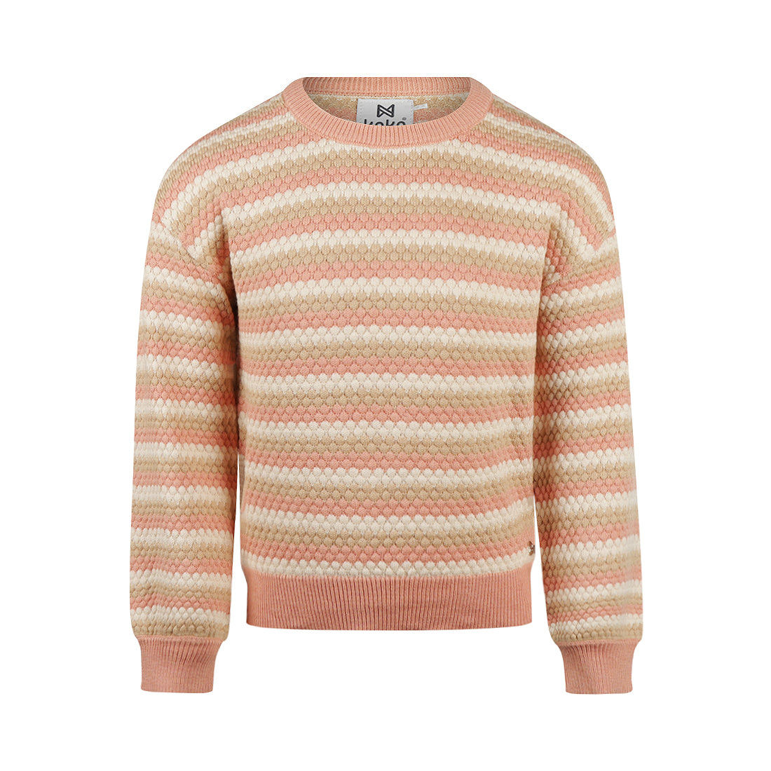 Koko Noko W25 girls Sweater dropped shoulder Dusty pink O56925-37 123