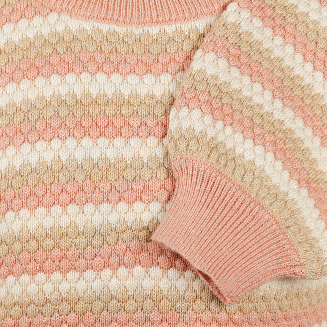 Koko Noko W25 girls Sweater dropped shoulder Dusty pink O56925-37 123