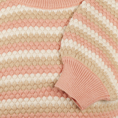Koko Noko W25 girls Sweater dropped shoulder Dusty pink O56925-37 123