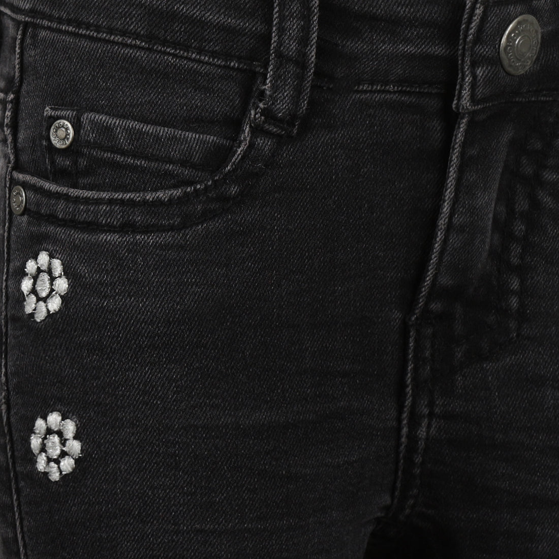 Koko Noko W25 girls Jeans flared Black jeans O56929-37 9930