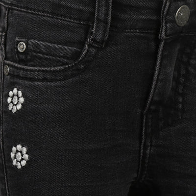 Koko Noko W25 girls Jeans flared Black jeans O56929-37 9930
