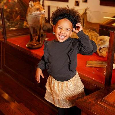 Koko Noko W25 girls Sweater with crewneck Faded black O56934-37 F99