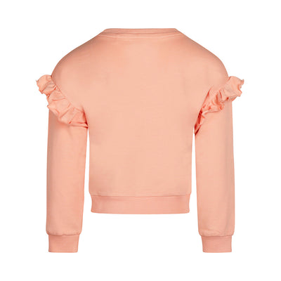 Koko Noko W25 girls Sweater dropped shoulder Dusty pink O56939-37 123