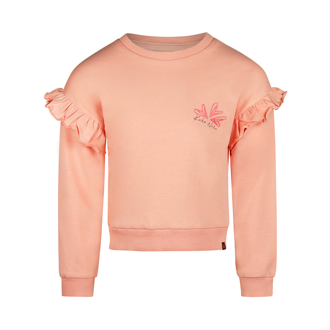 Koko Noko W25 girls Sweater dropped shoulder Dusty pink O56939-37 123