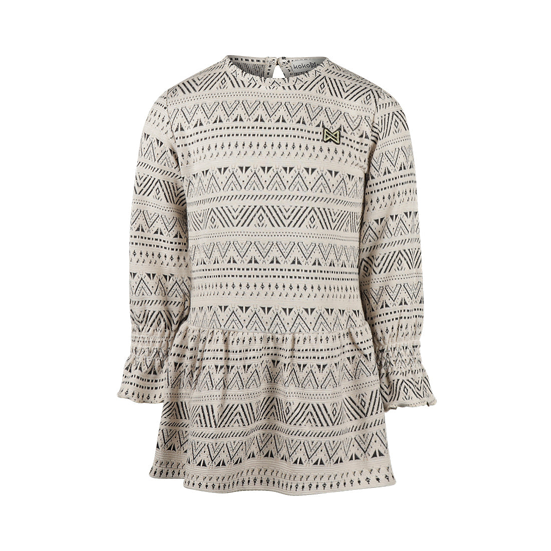 Koko Noko W25 girls Dress ls  Off white O56943-37 2