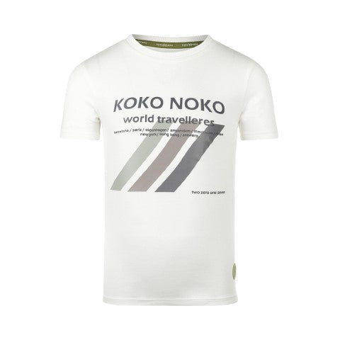 Koko Noko S25 Jongens T-shirt ss  Off white P54834-37