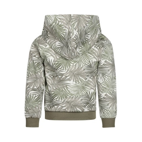 Koko Noko S25 Jongens Sweater with hood Light faded green P54841-37