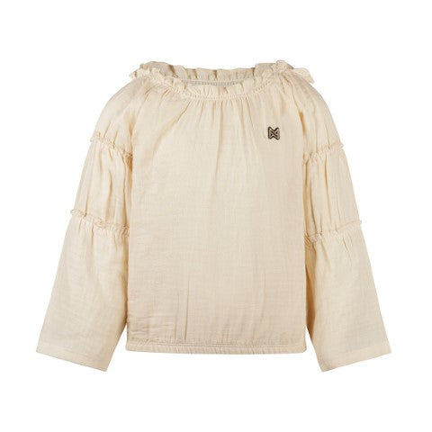 Koko Noko S25 Meisjes Blouse ls  Off white P54905-37