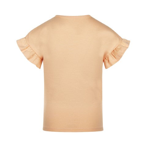 Koko Noko S25 Meisjes T-shirt ss dropped shoulder Peach P54909-37
