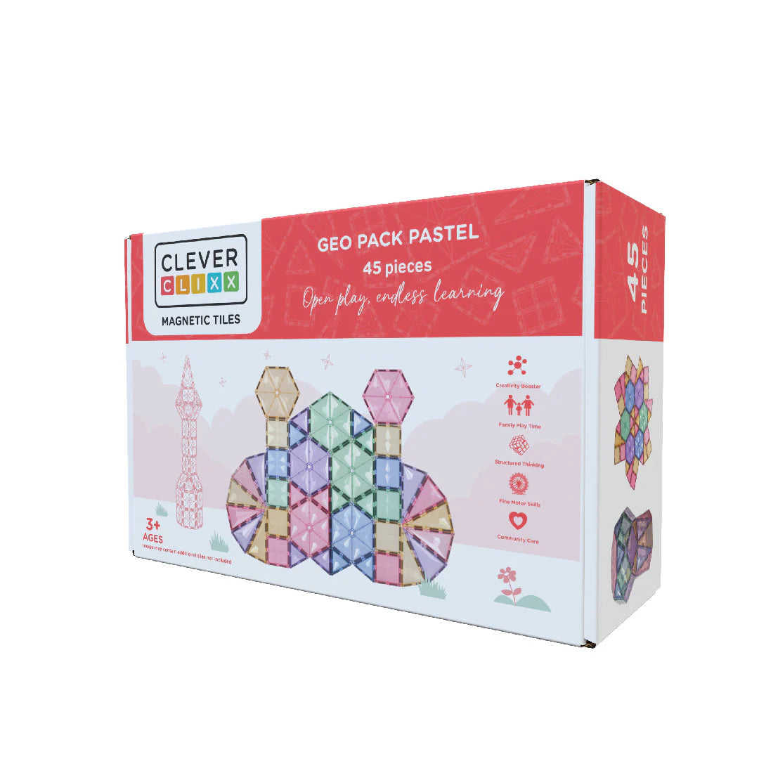 Clever Clixx Geo Pack Pastel | 45 pieces | CC-1012