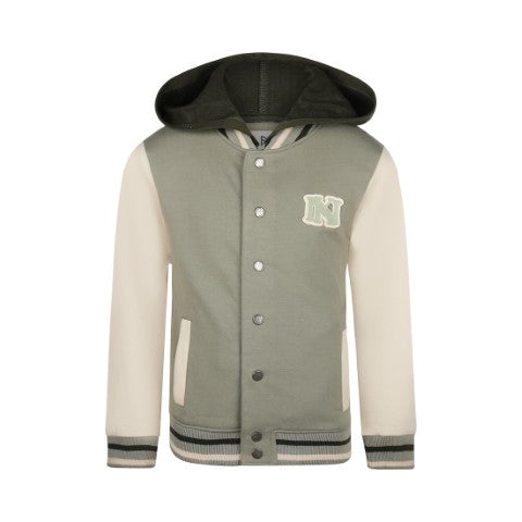 Koko Noko W24 Cardigan with hood Faded green Q52813-37