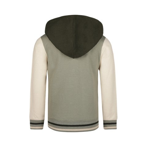 Koko Noko W24 Cardigan with hood Faded green Q52813-37