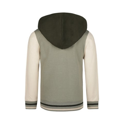 Koko Noko W24 Cardigan with hood Faded green Q52813-37